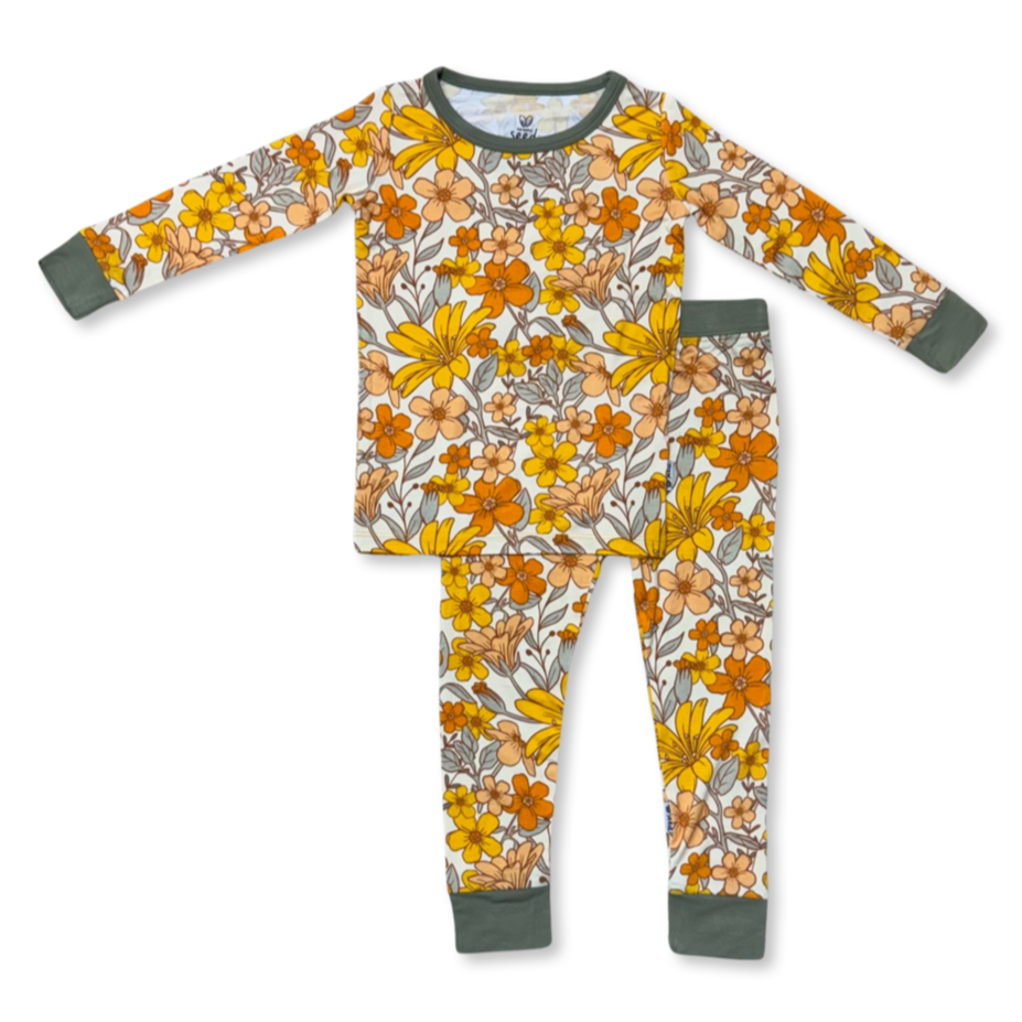 Fallin’ for Blooms Two Piece Jammie Set (18-24 mth- 5T)