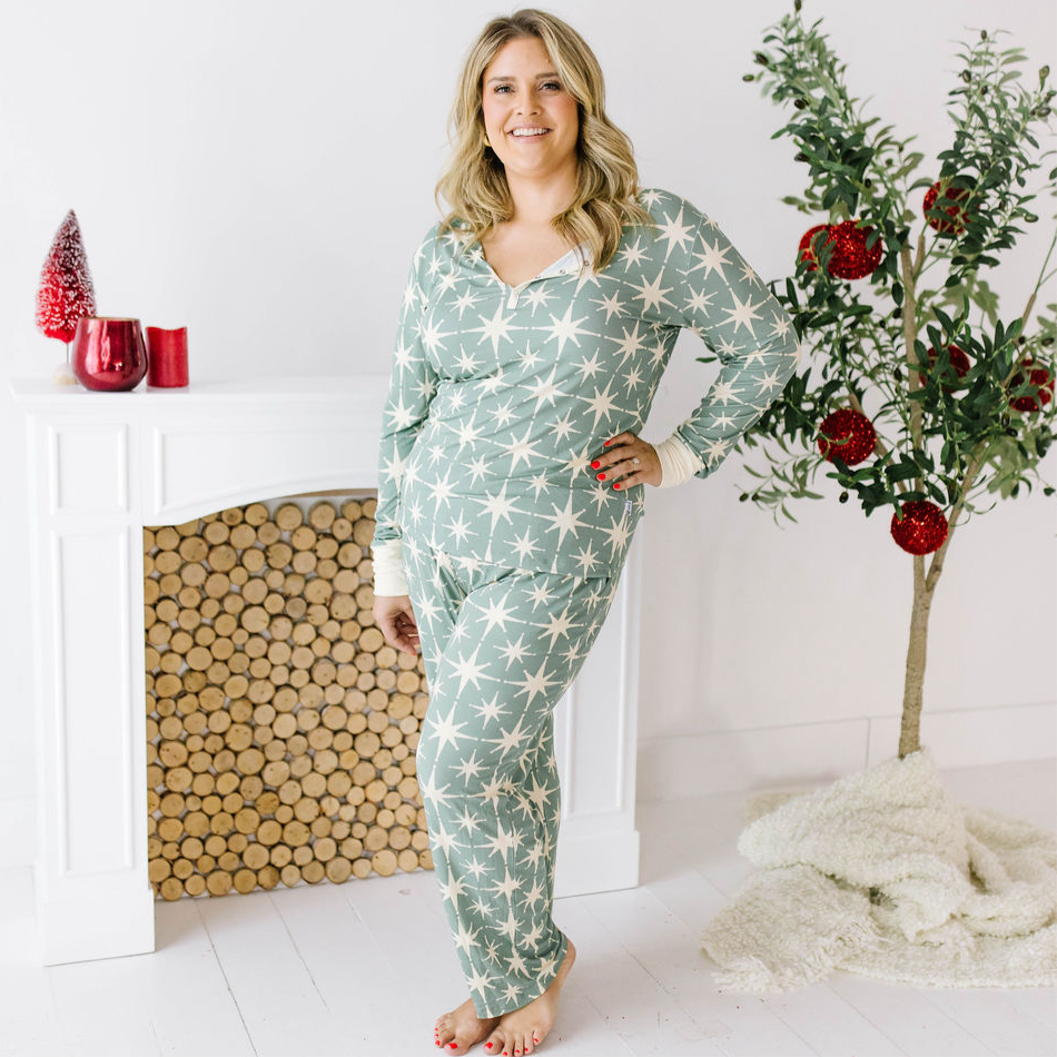 Merry & Bright Women's Long Sleeve Two Piece Set