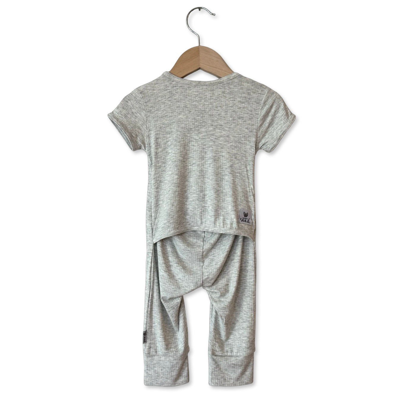 Salt Ribbed Short Long Romper