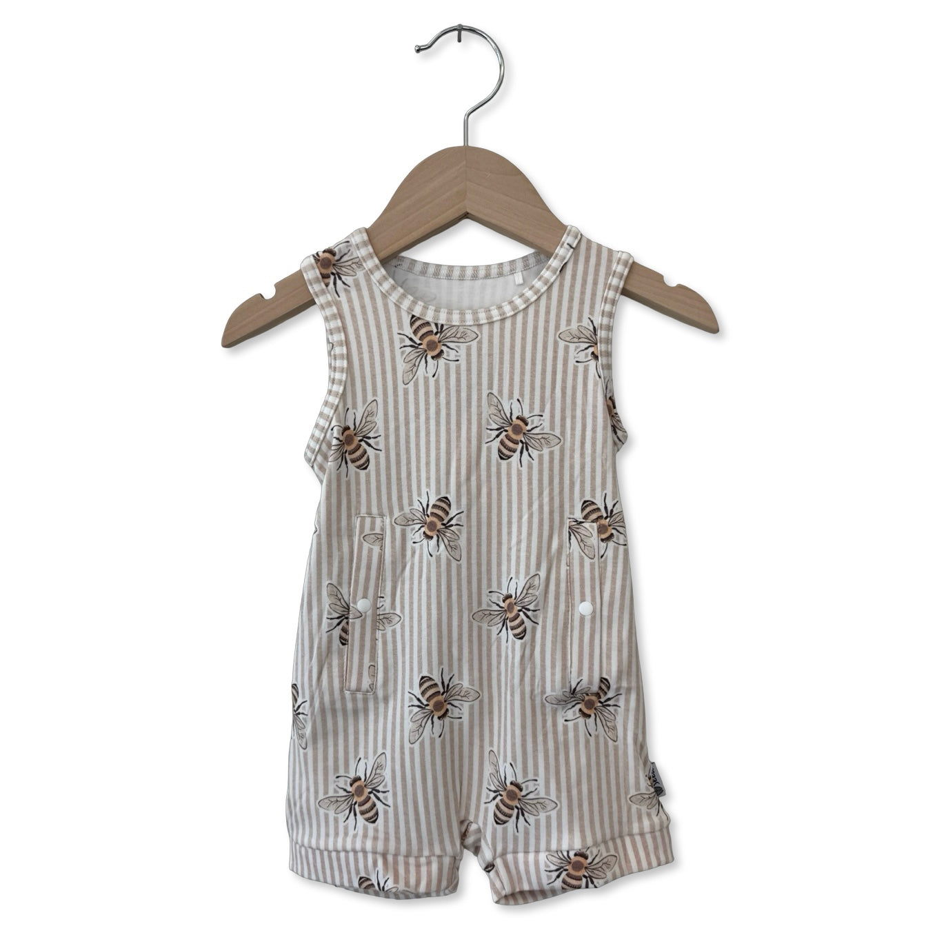 Bee Sweet Adaptive Tube Access Sleeveless Shorty Romper