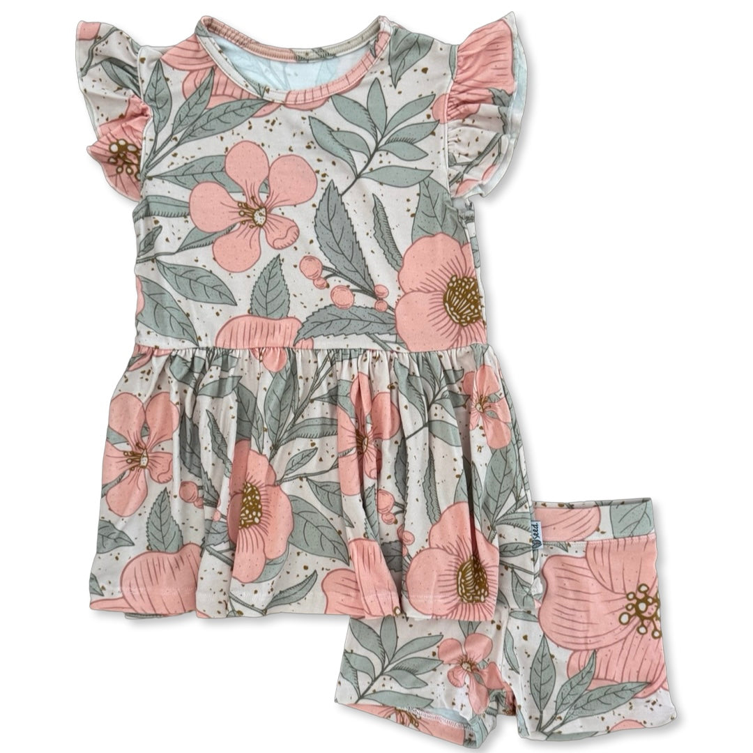 Petal Me Pink Twirl Dress & Shorts Kid