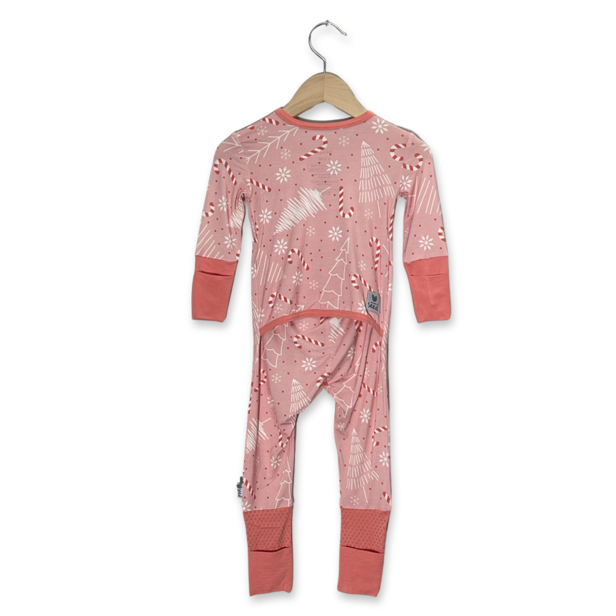 Candy Cane Lane Adaptive Tube Access Kid's Day to Night Romper