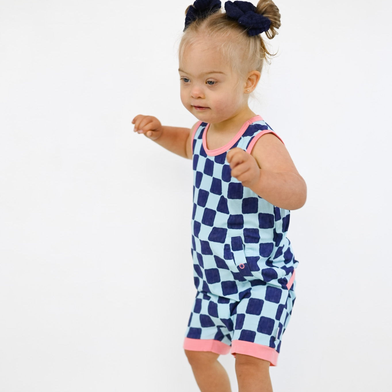 Block N' Pop Adaptive Tube Access Sleeveless Shorty Romper