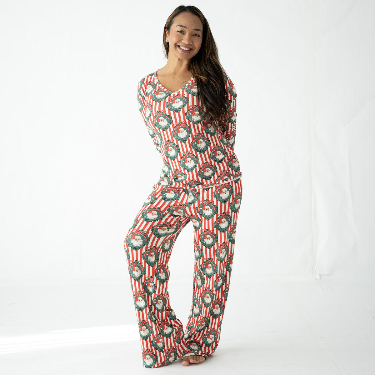 Dear Santa Women's Long Sleeve Two-Piece Set Luxe Edition | Cotton Bamboo Blend