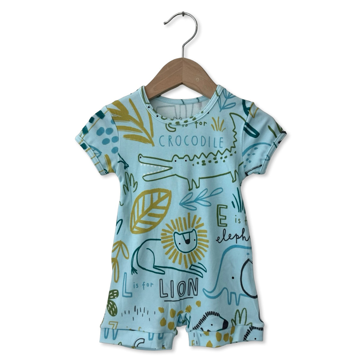 A to Zebra Shorty Romper Luxe Edition | Cotton Bamboo Blend