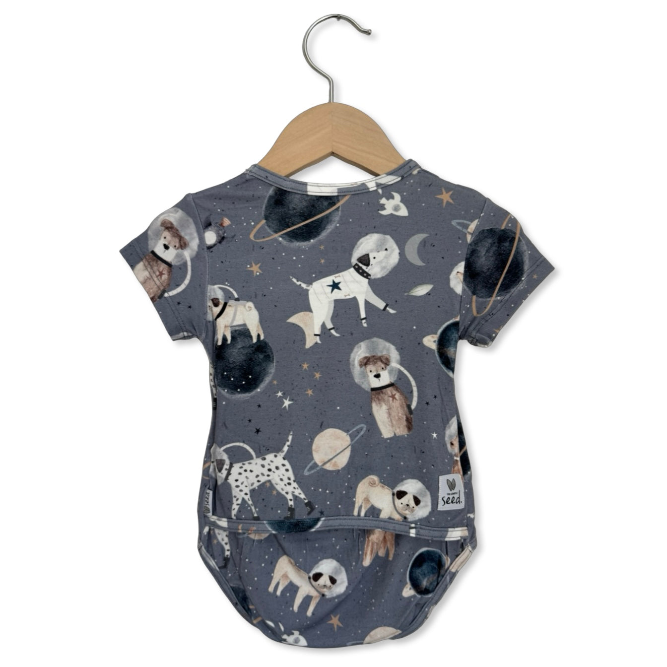 Space Paws Short Sleeve Snuggle Bug Bodysuit