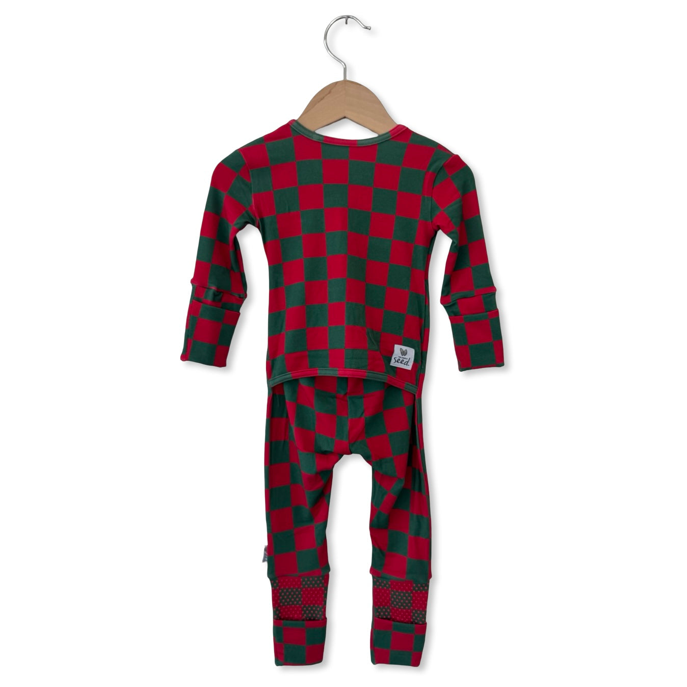 Merry Checkmas Day to Night Romper Luxe Edition | Cotton Bamboo Blend