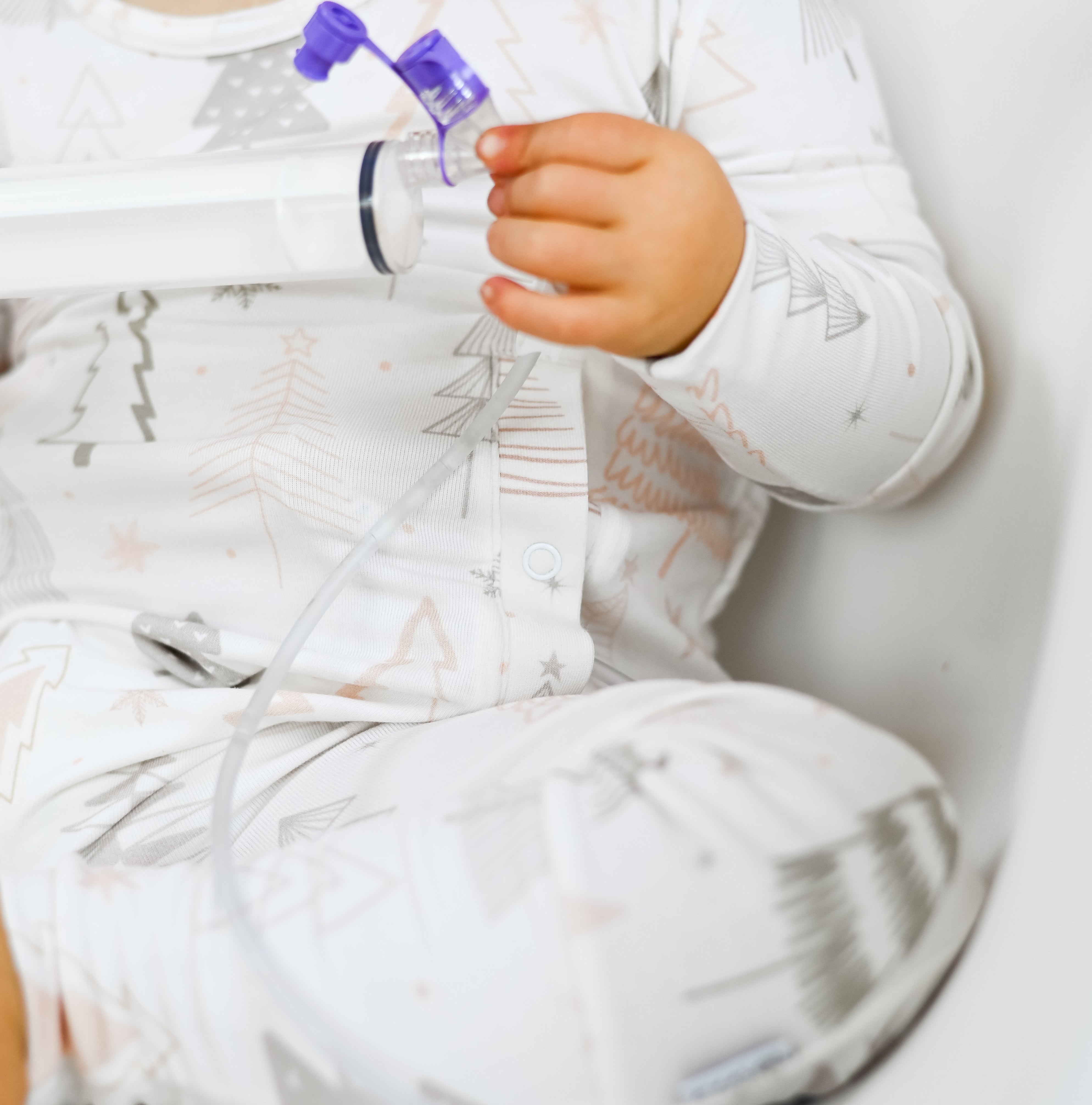 Snow Kissed Pines Adaptive Tube Access Day to Night Romper