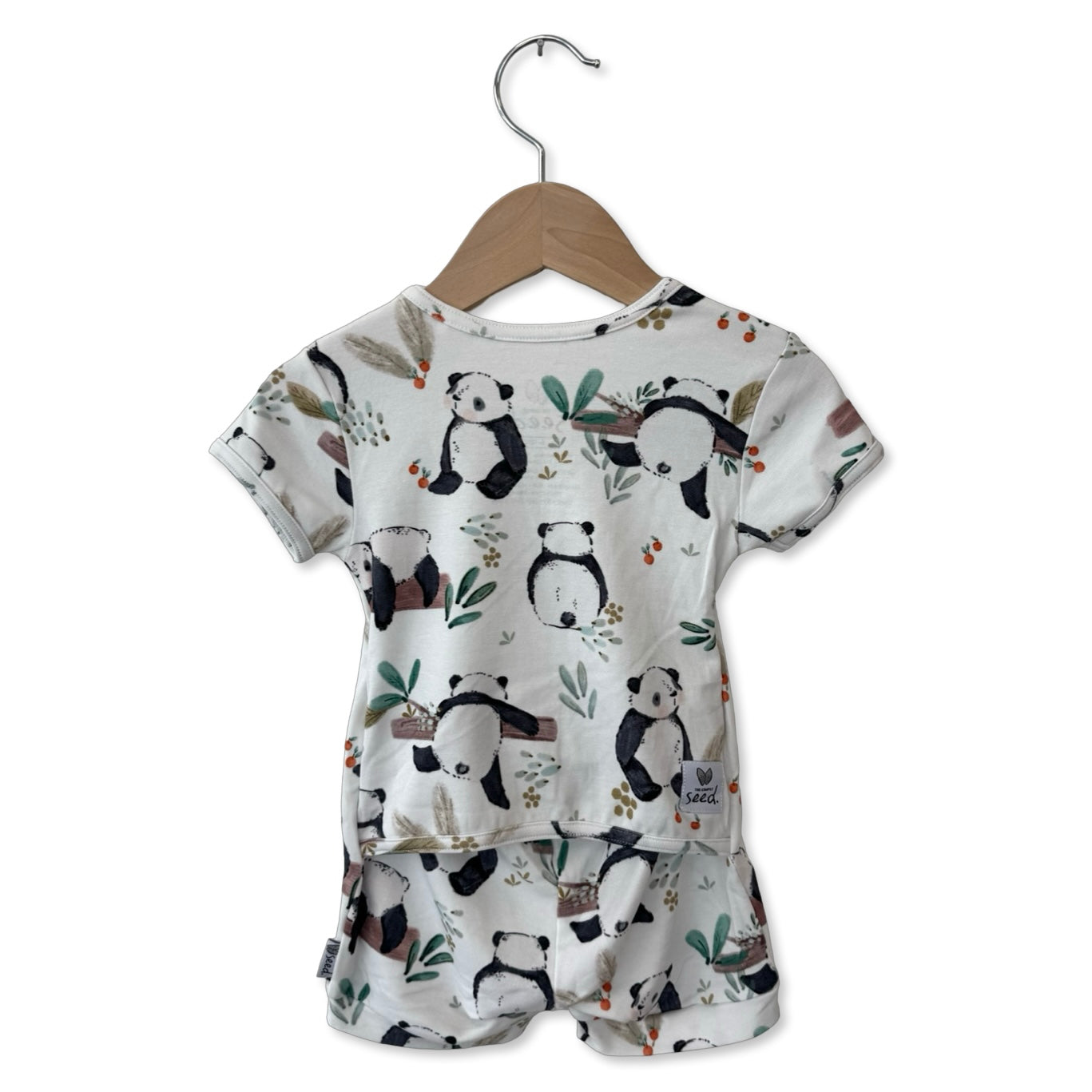 Panda Pals Shorty Romper Luxe Edition | Cotton Bamboo Blend