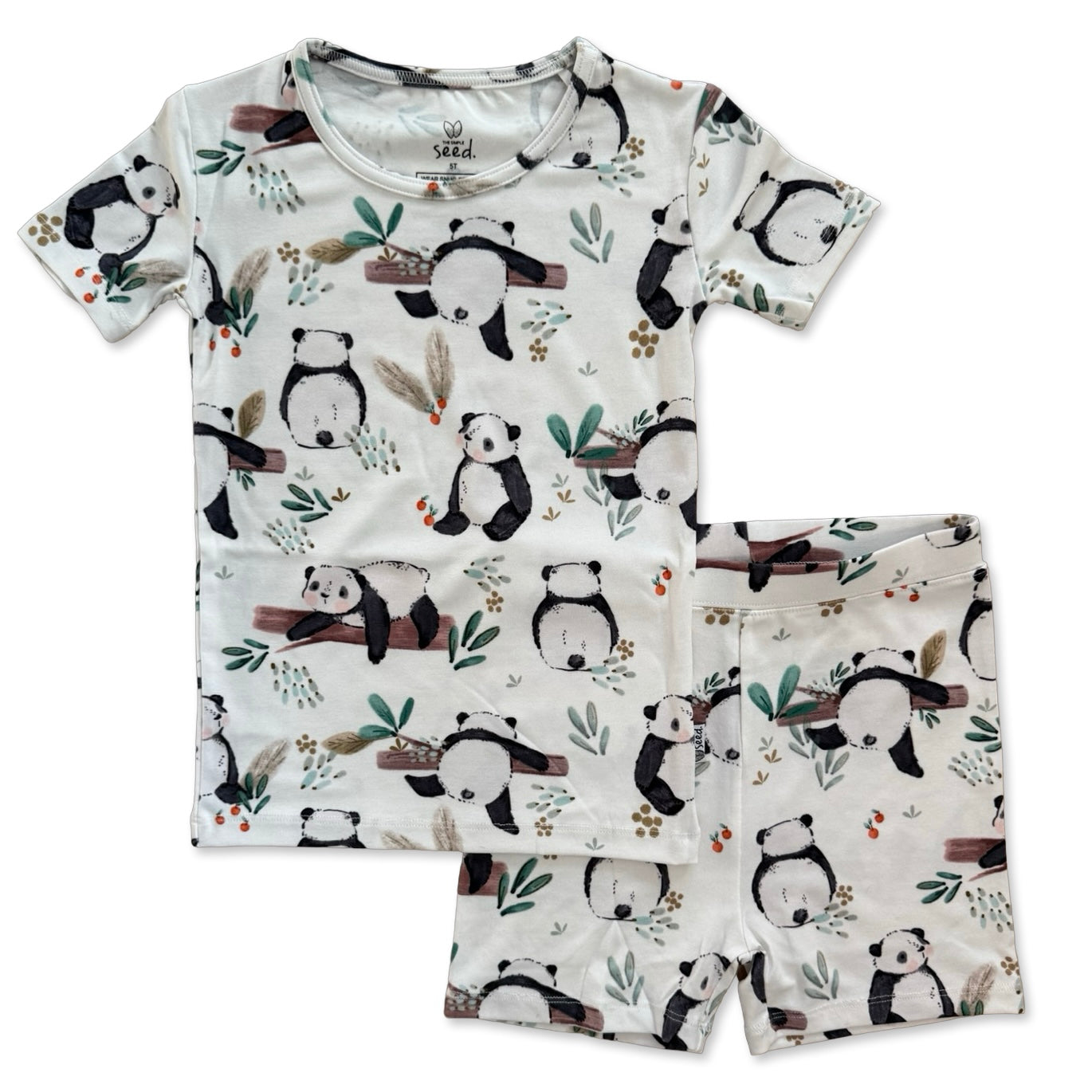 Panda Pals All Wrapped Up Short Two-Piece Set