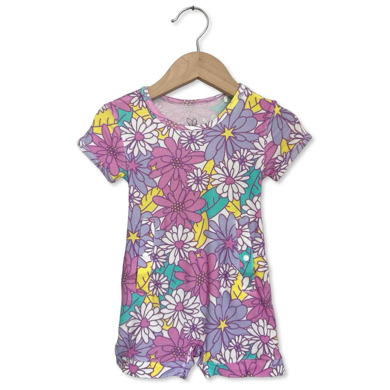 Flower Power Adaptive Tube Access Shorty Romper