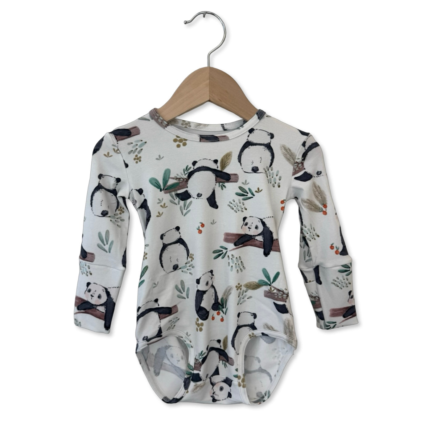 Panda Pals Snuggle Bug Long Sleeve Bodysuit