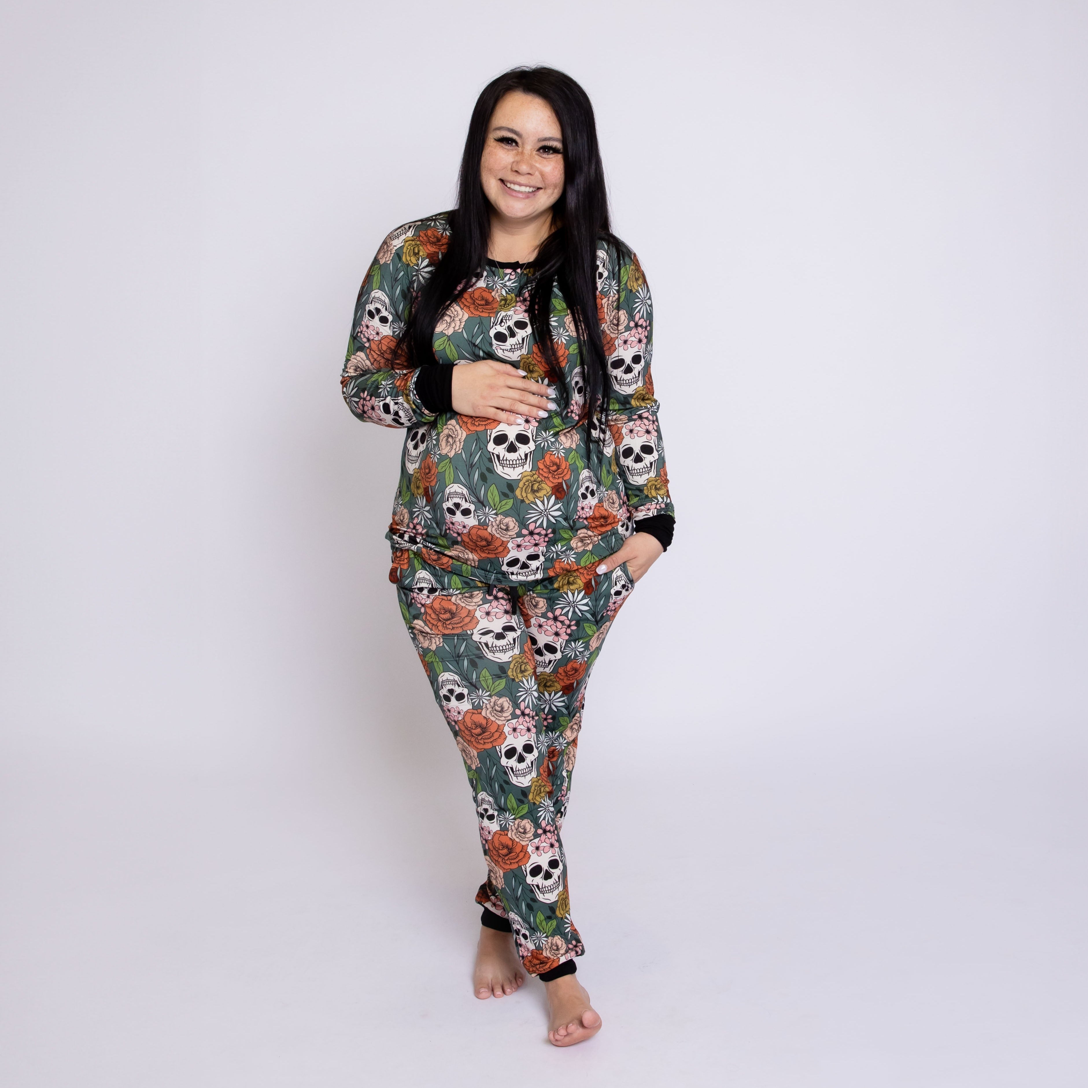 Sweet & Skully Jogger Two Piece Jammie Set