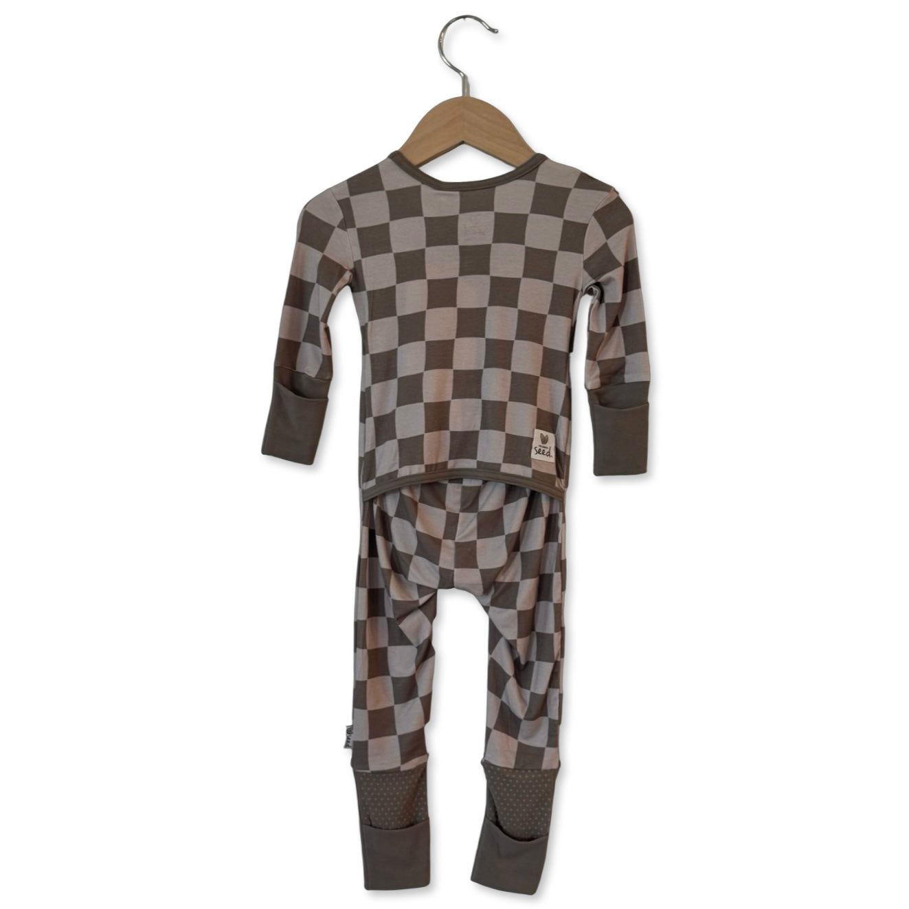 Cocoa Check Kid's Day to Night Romper
