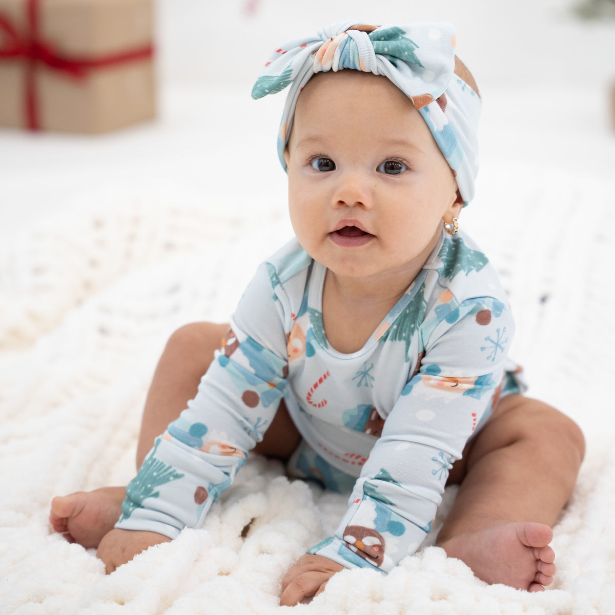 Frosted Flurry Soldiers Snuggle Bug Long Sleeve Bodysuit