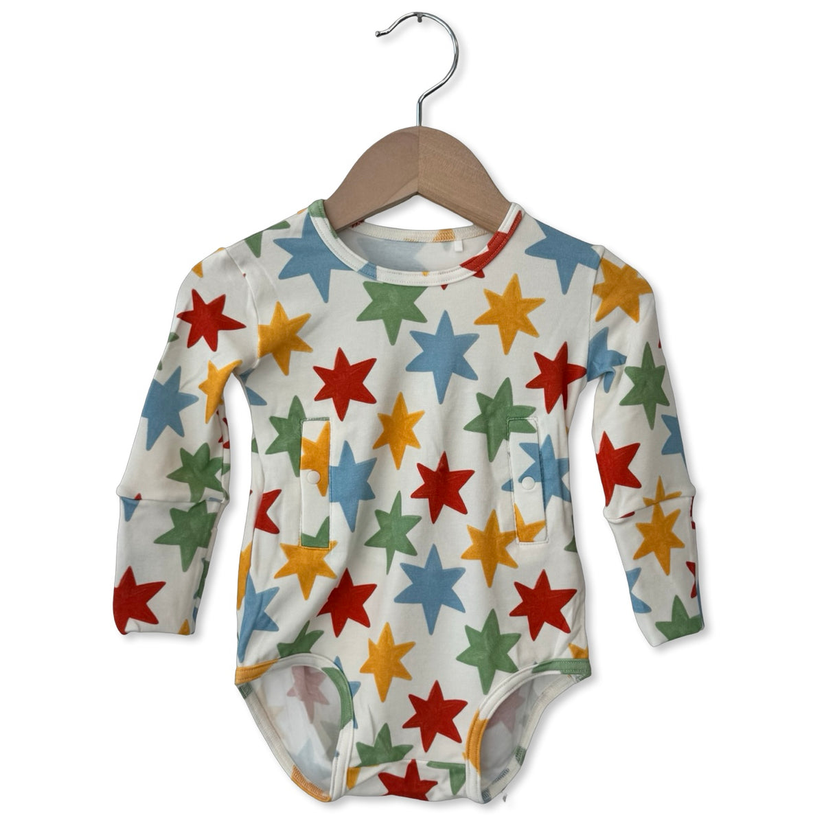 Lucky Stars Tube Long Sleeve Tube Access Snuggle Bug Bodysuit