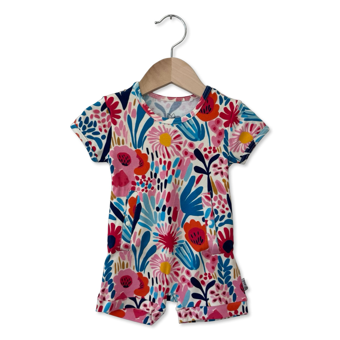 Petal Pop Adaptive Tube Access Shorty Romper Luxe Edition | Cotton Bamboo Blend