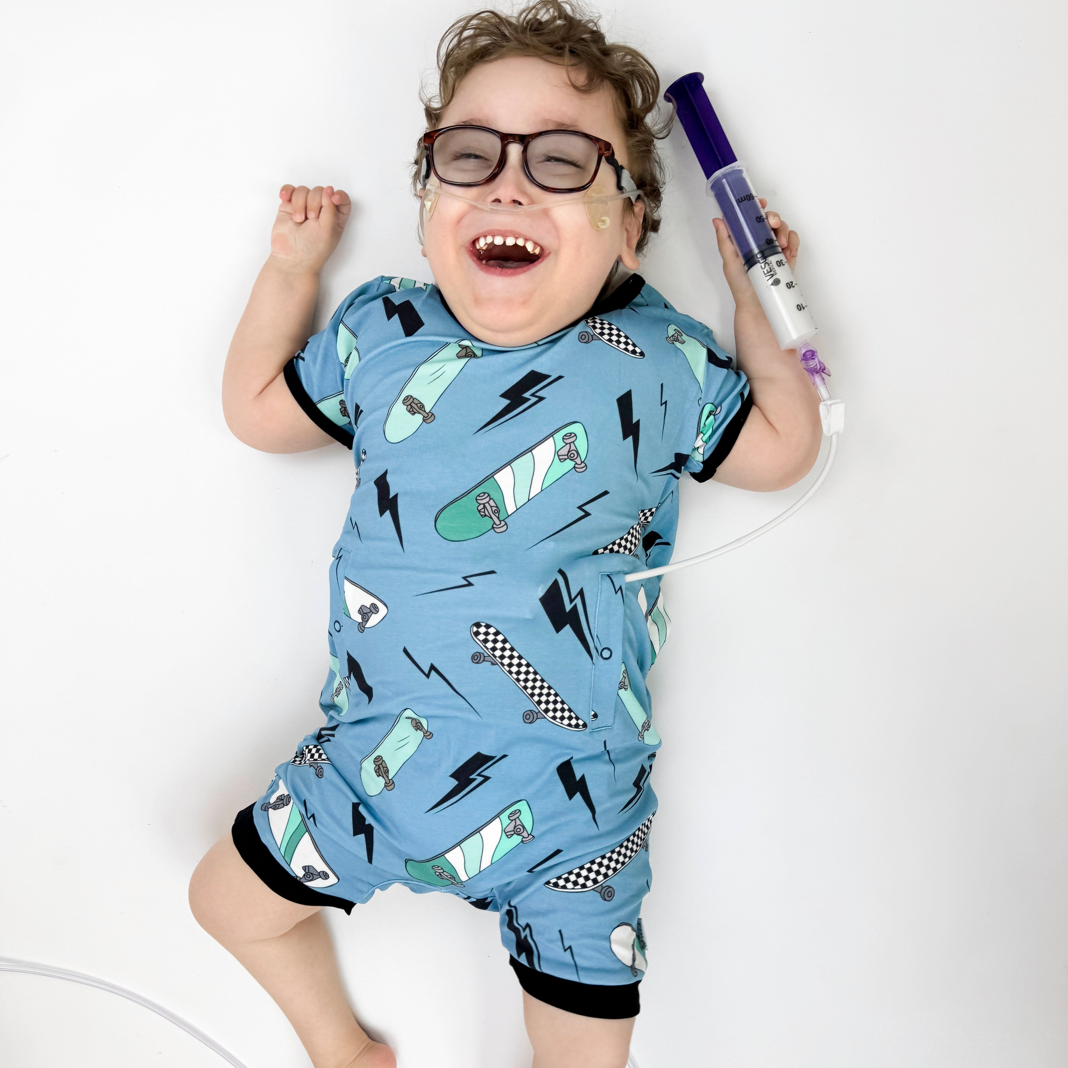 Rad Rides Adaptive Tube Access Shorty Romper