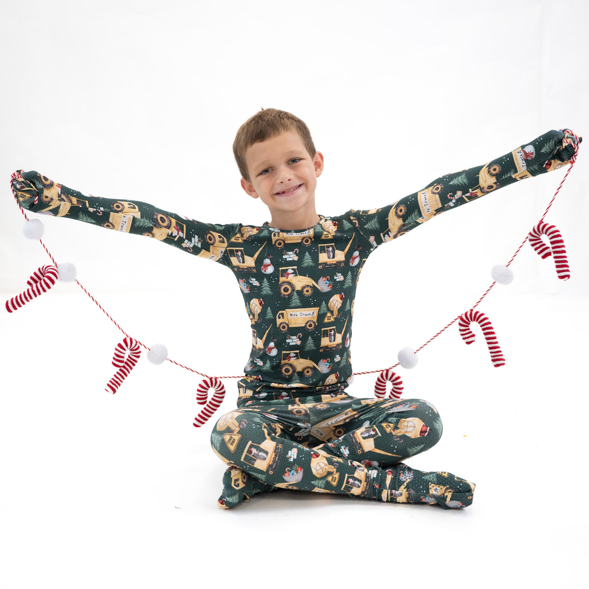 Jingle Haul The Way All Wrapped Up Kid's Two Piece Jammie Set