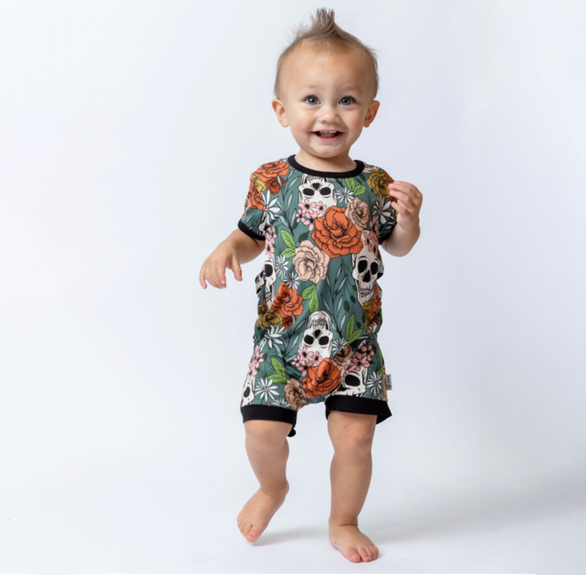 Sweet & Skully Shorty Romper