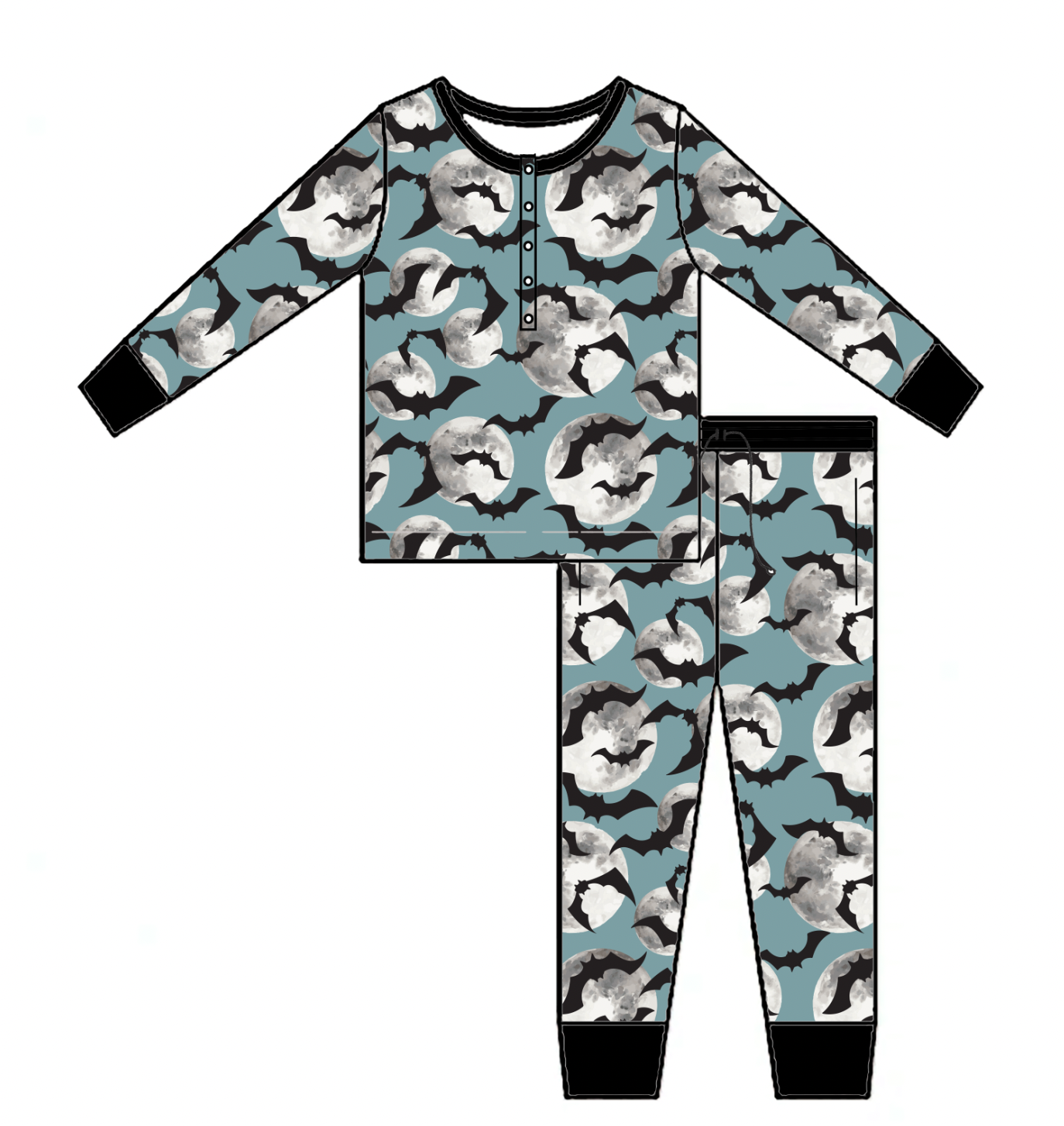 Go Bat to Sleep Jogger Two Piece Jammie Set