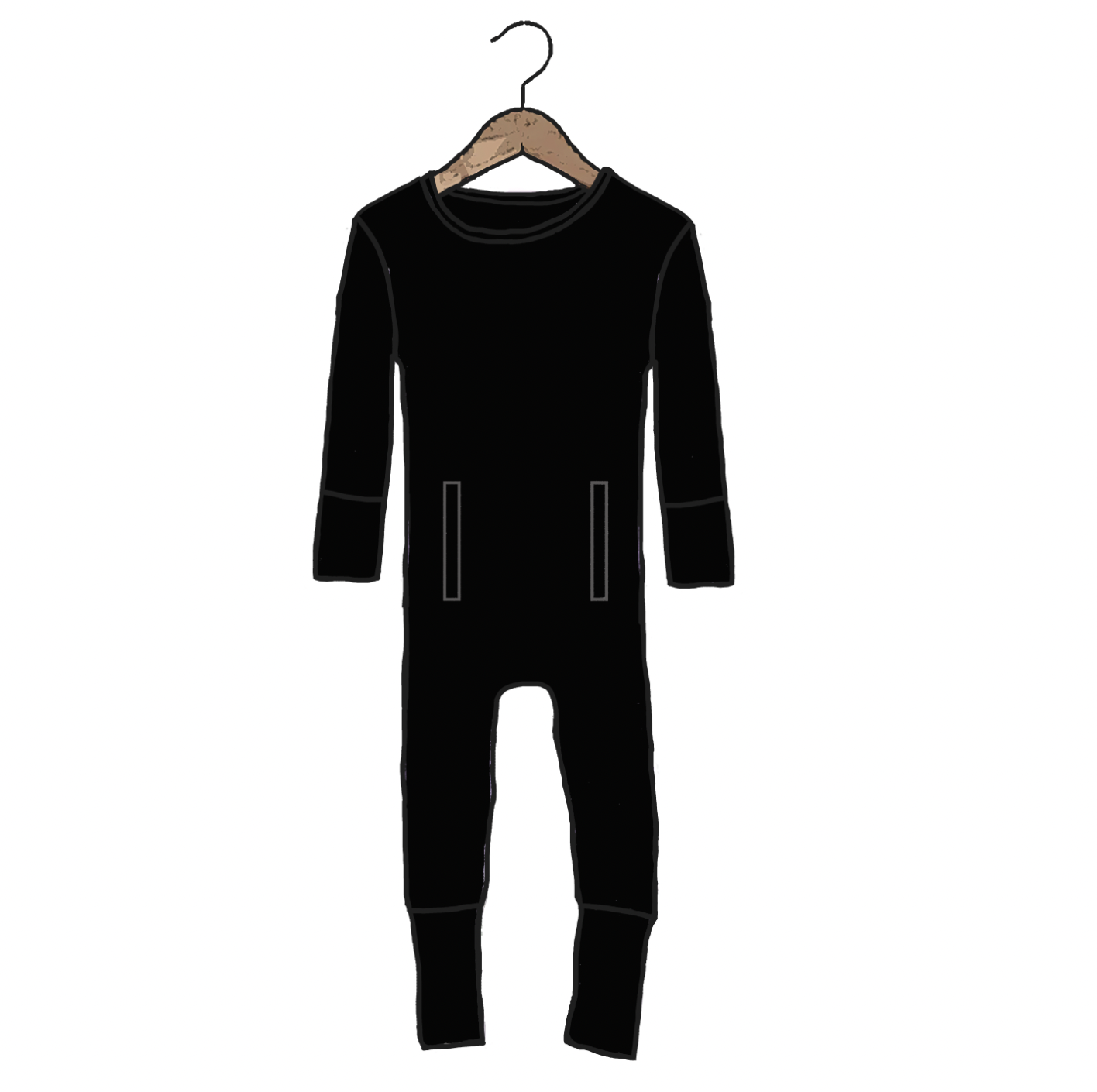 Black Adaptive Tube Access NO SNAPS Day to Night Romper