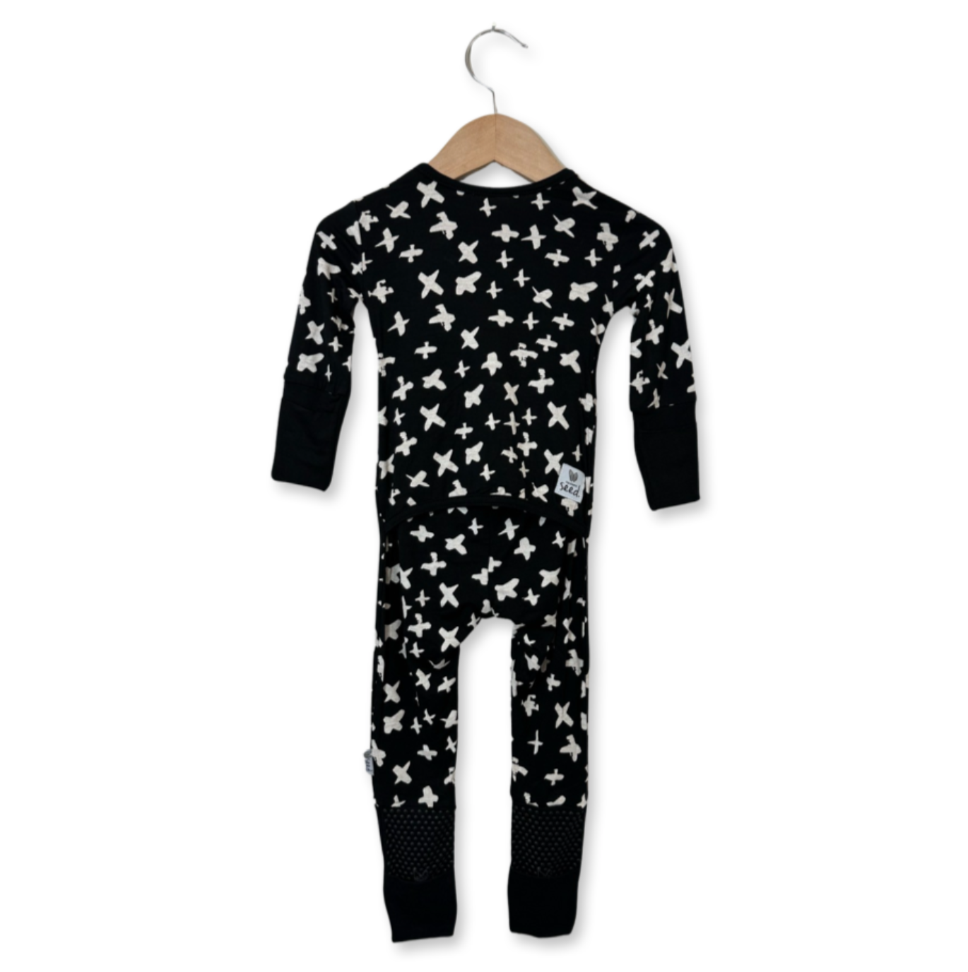 X Marks the Spot Black Day to Night Romper
