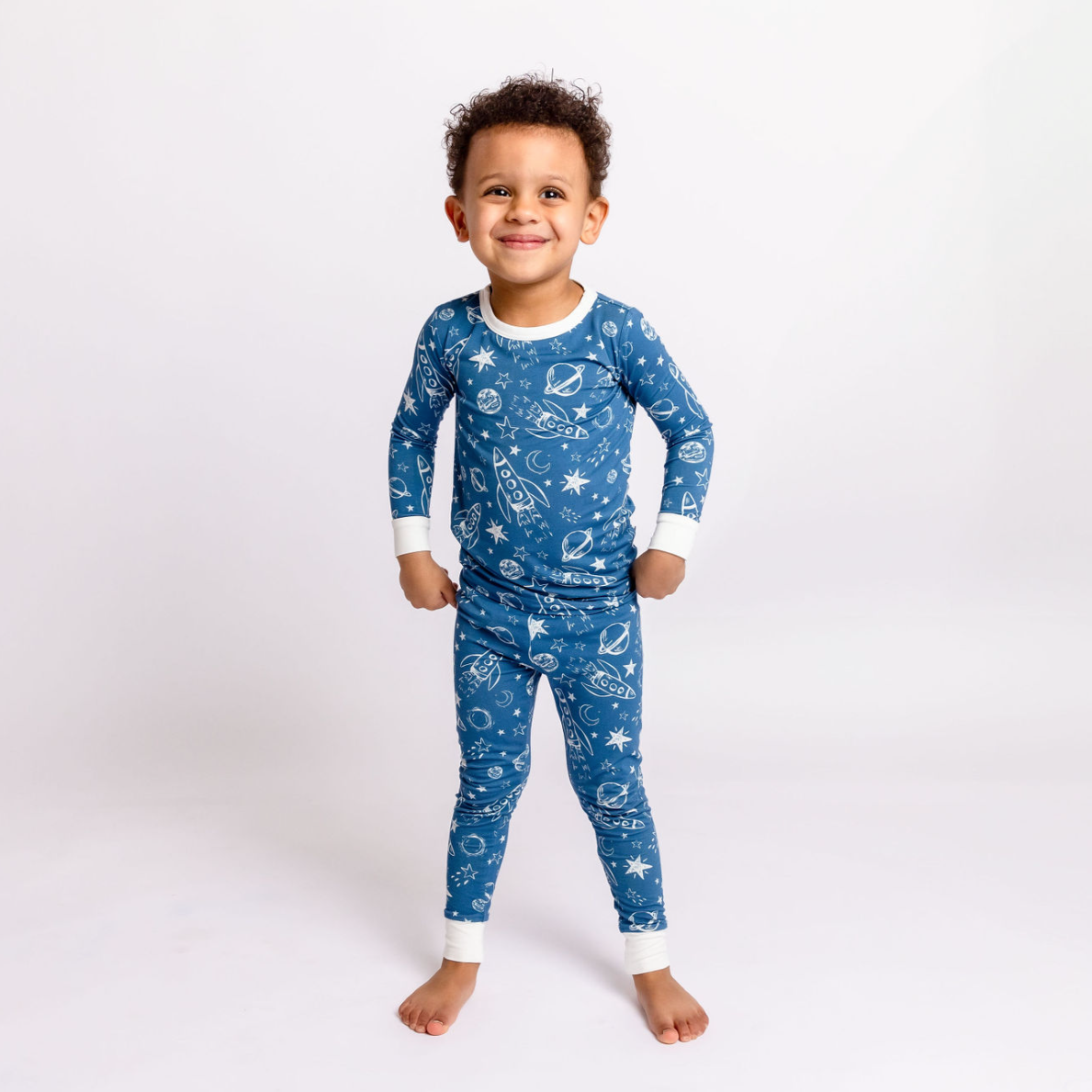 Blast Off Two Piece Kid's Jammie Set