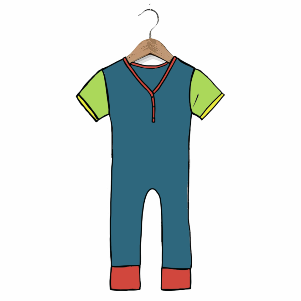 Funky Fresh At Your Leisure Adult Short Long Romper