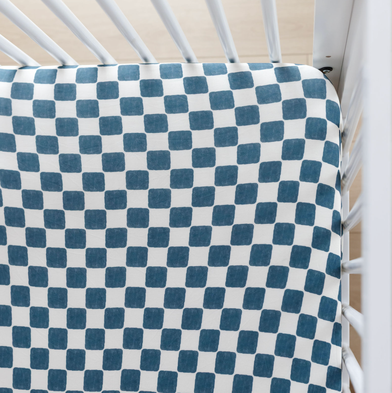 Checker Me Out Crib Sheet