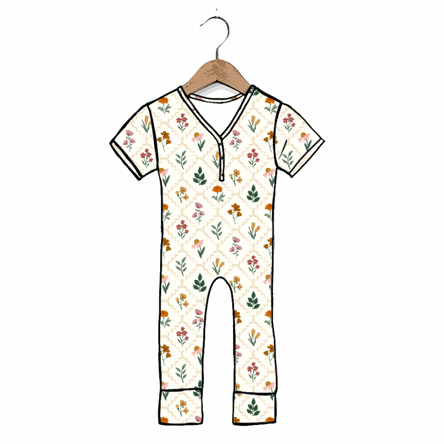 Harvest Bloom At Your Leisure Adult Short Long Romper