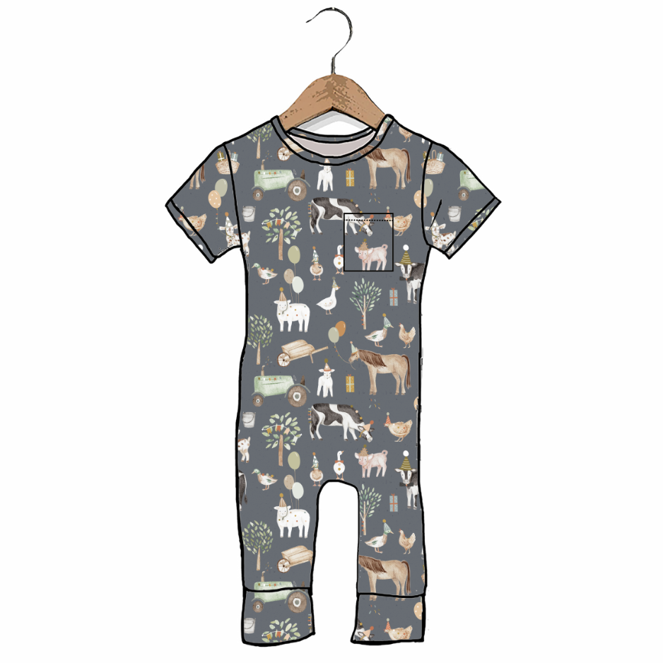 Farm Fiesta Short Long Romper