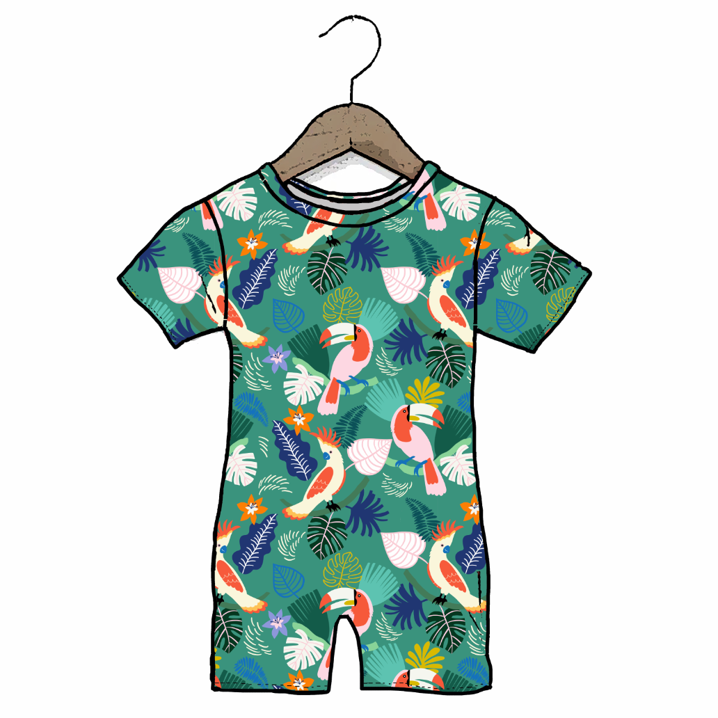 Tu-Can Do It Adult Shorty Romper
