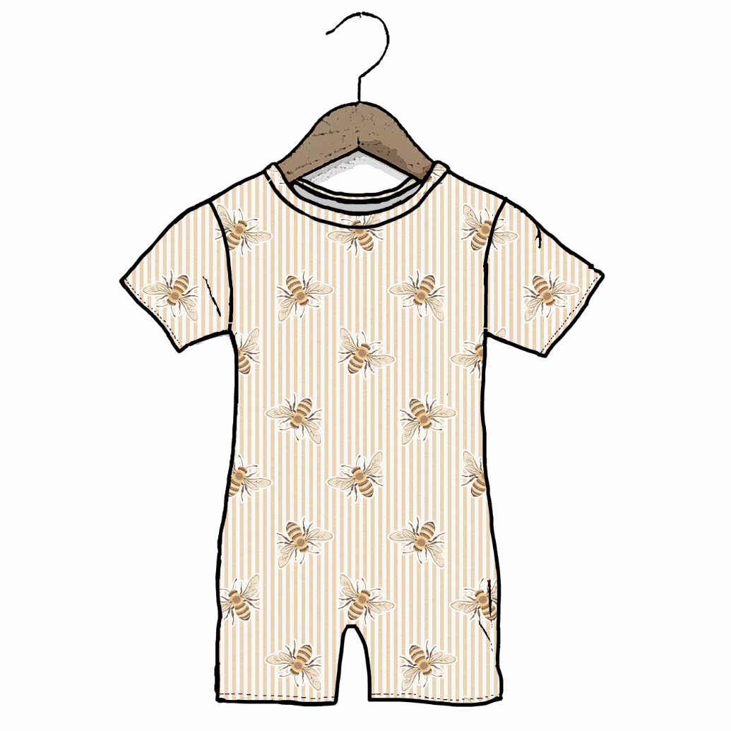 Bee Sweet Adult Shorty Romper