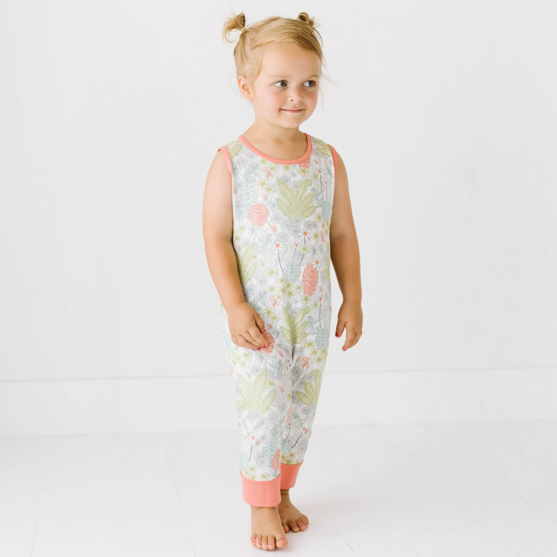 Prickly Petals Sleeveless Romper