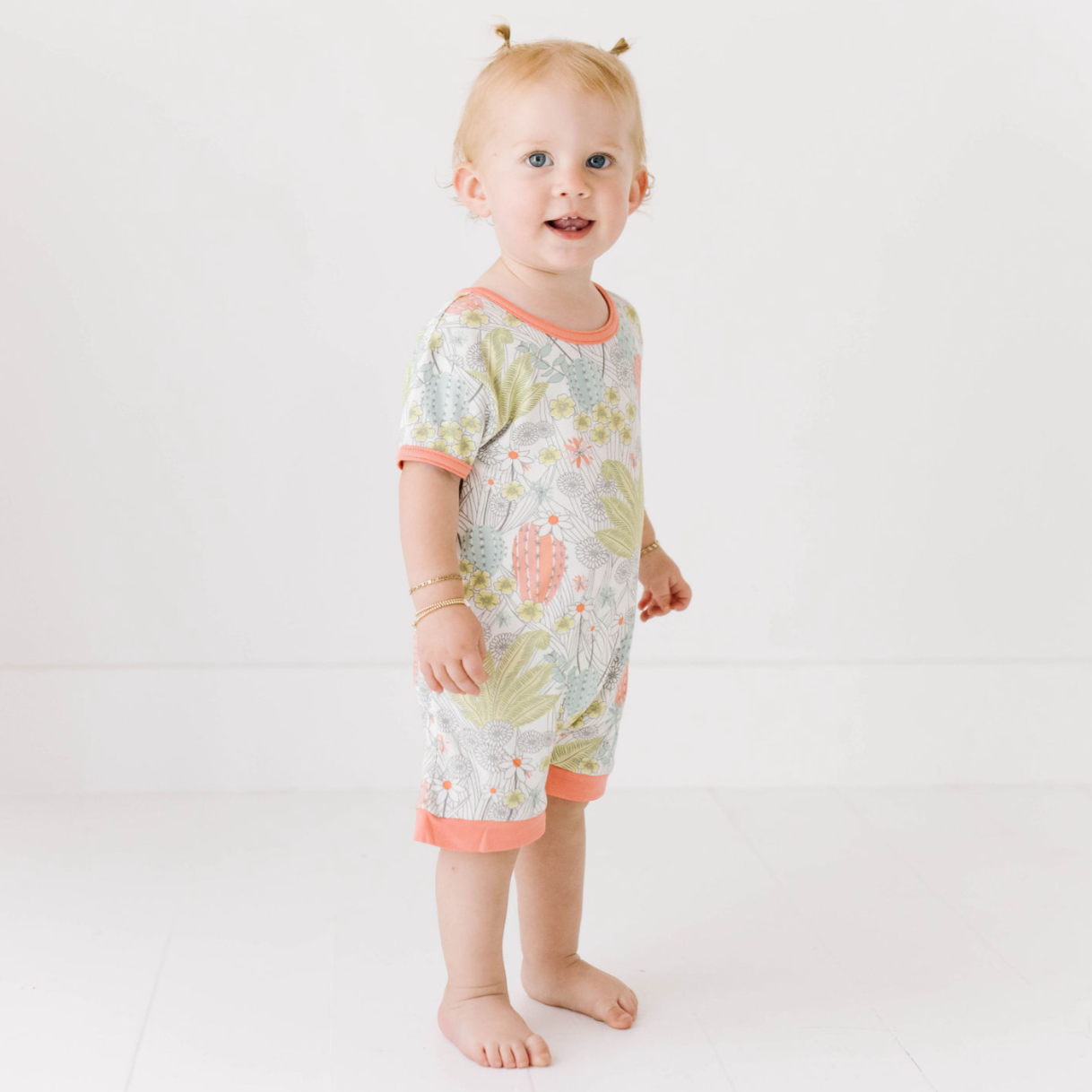 Prickly Petals Shorty Romper