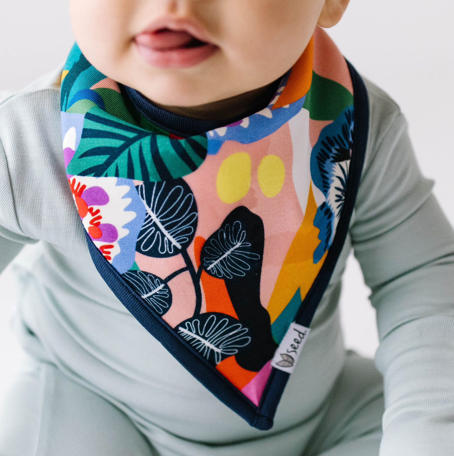 Fiesta Floral Bandana Bib