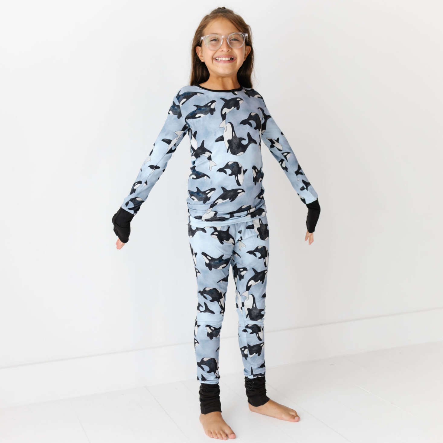 Save The Whales All Wrapped Up Kid's Two Piece Jammie Set