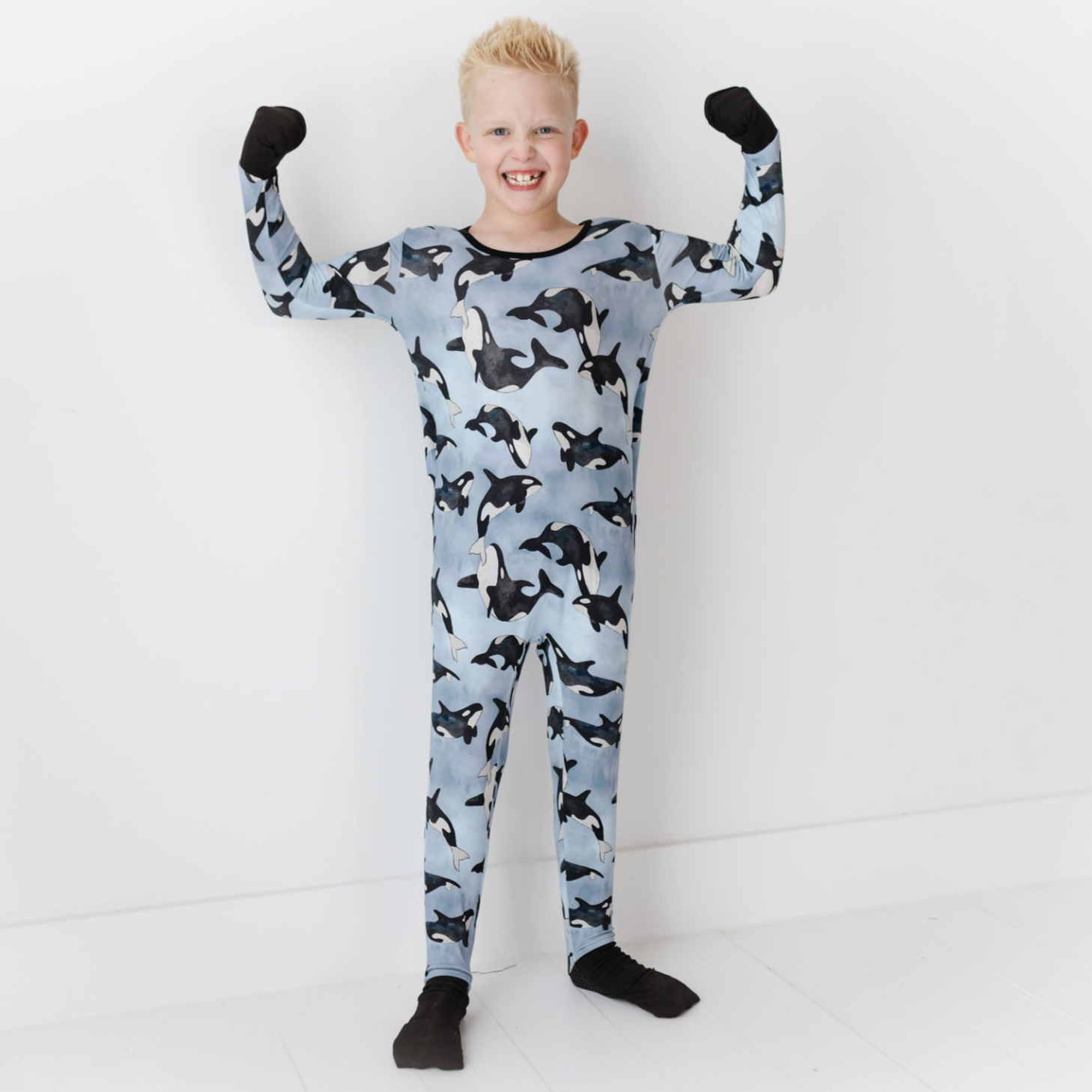 Save the Whales Kid's Day to Night Romper