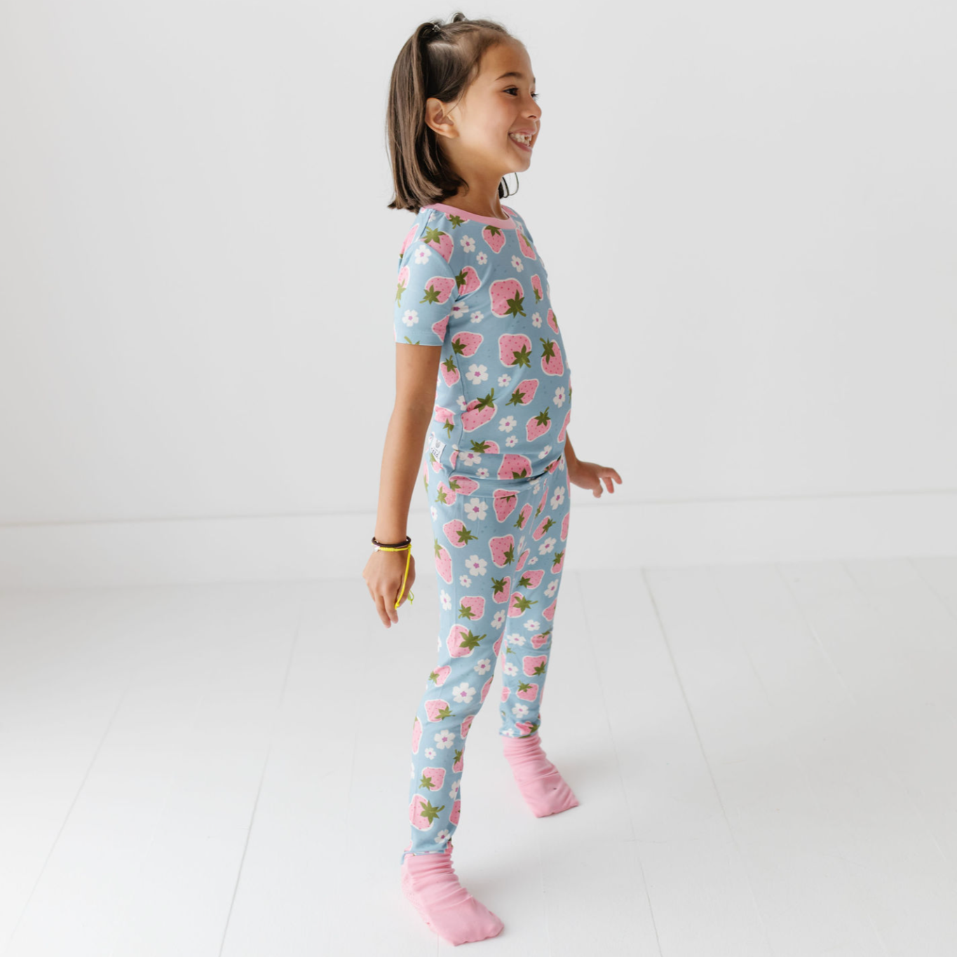 Strawberry Fields All Wrapped Up Kid's Two Piece Jammie Set
