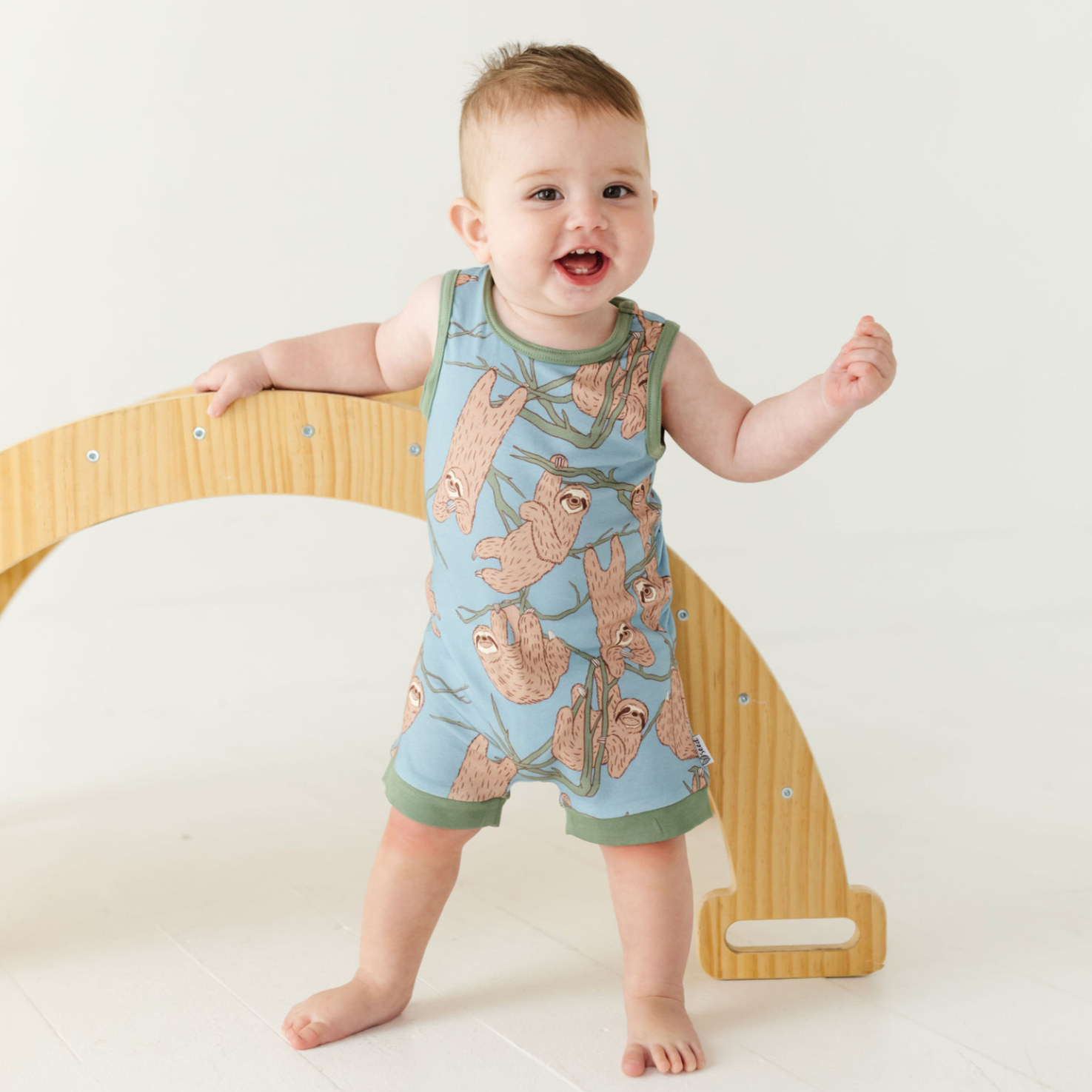 Don't Hurry, Be Happy Sleeveless Shorty Romper