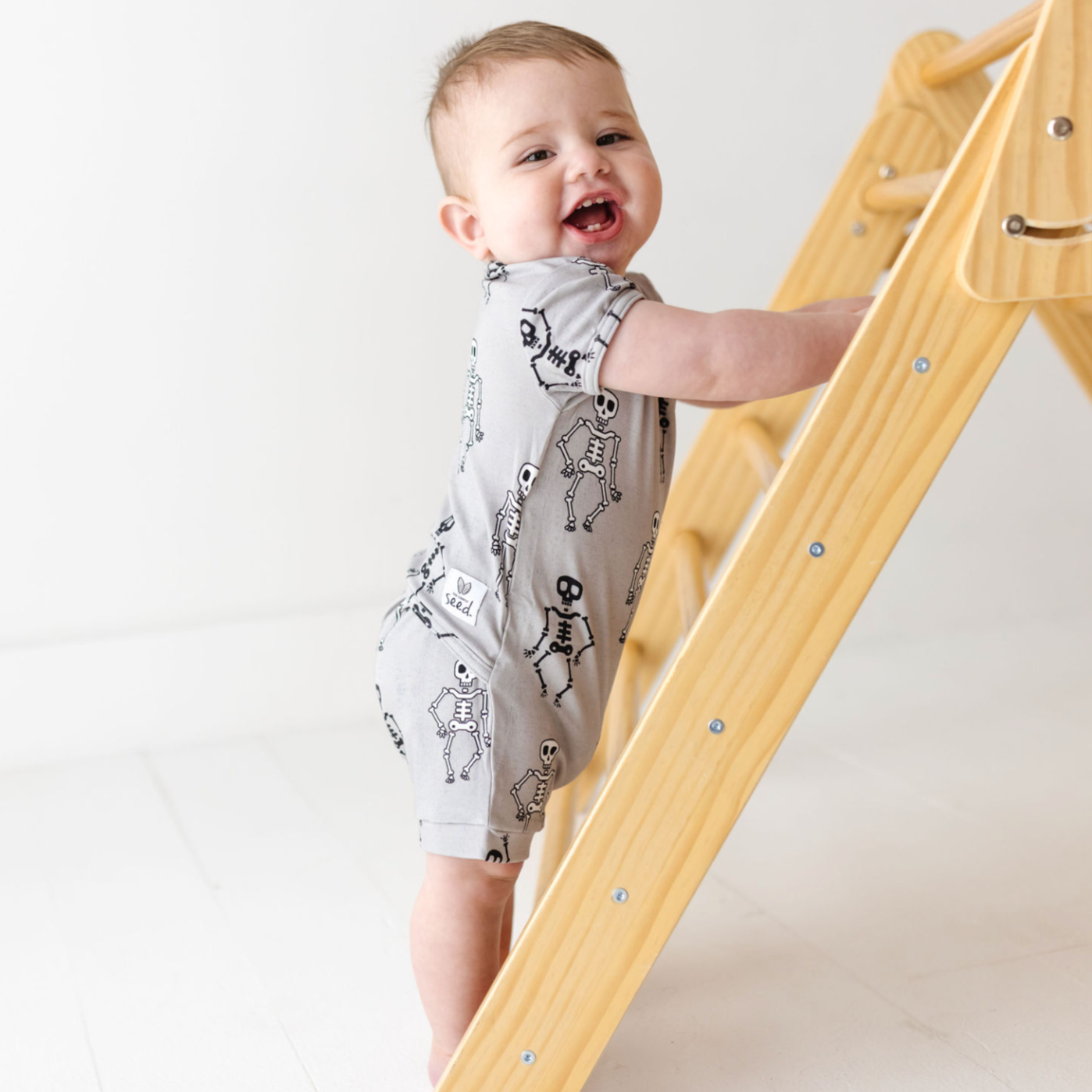 Busy Bones Shorty Romper