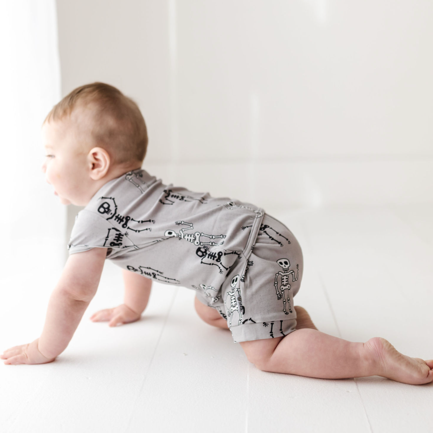 Busy Bones Shorty Romper