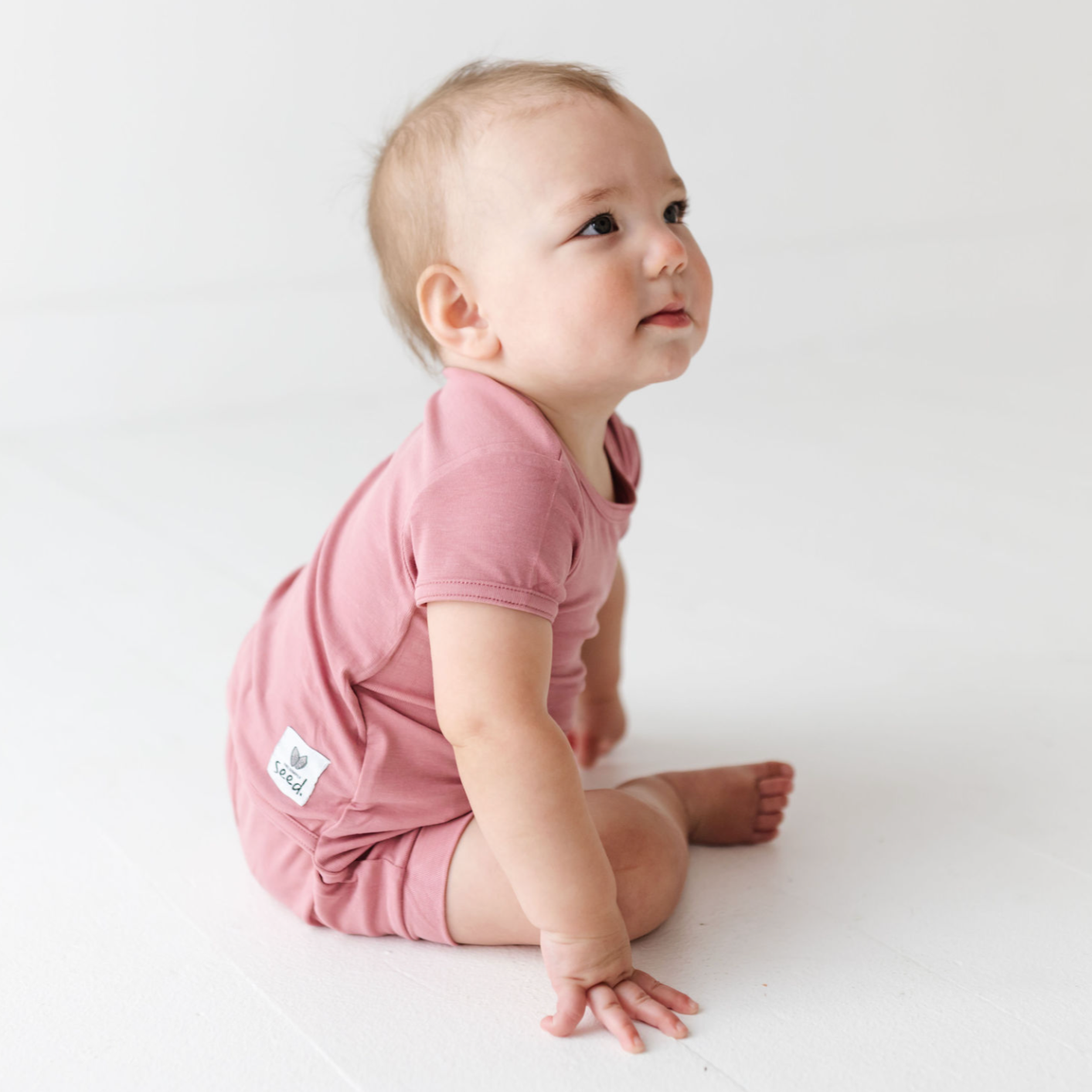 Dusty Rose Shorty Romper
