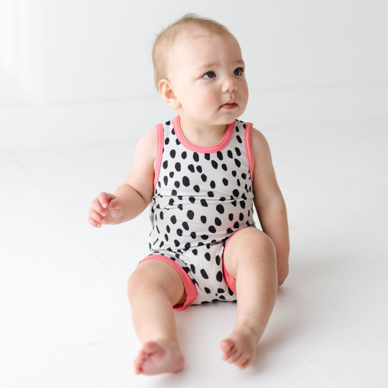 Pebbles Sleeveless Shorty Romper