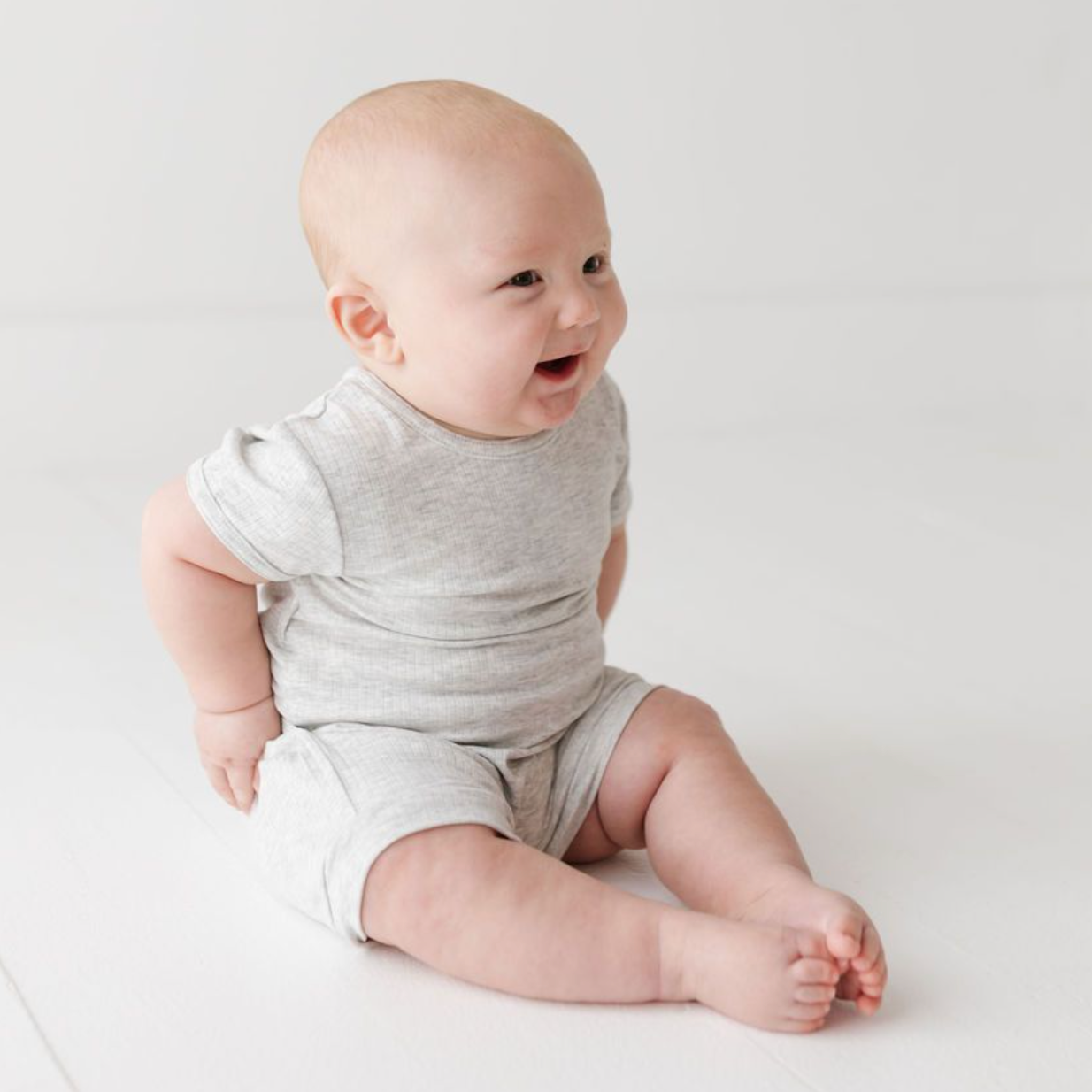 Salt Ribbed Shorty Romper
