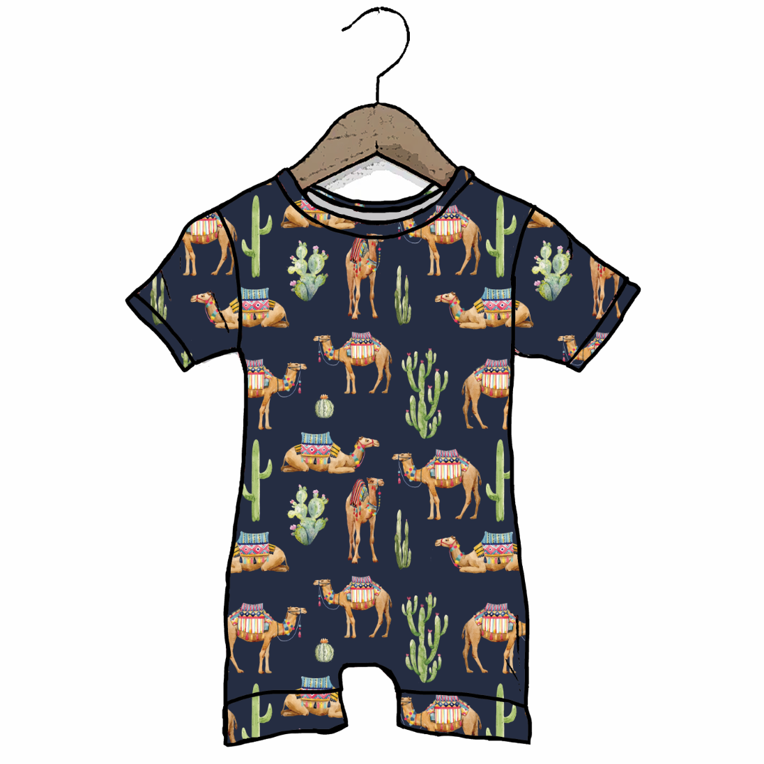 Camel Shorty Romper Luxe Edition | Cotton Bamboo Blend
