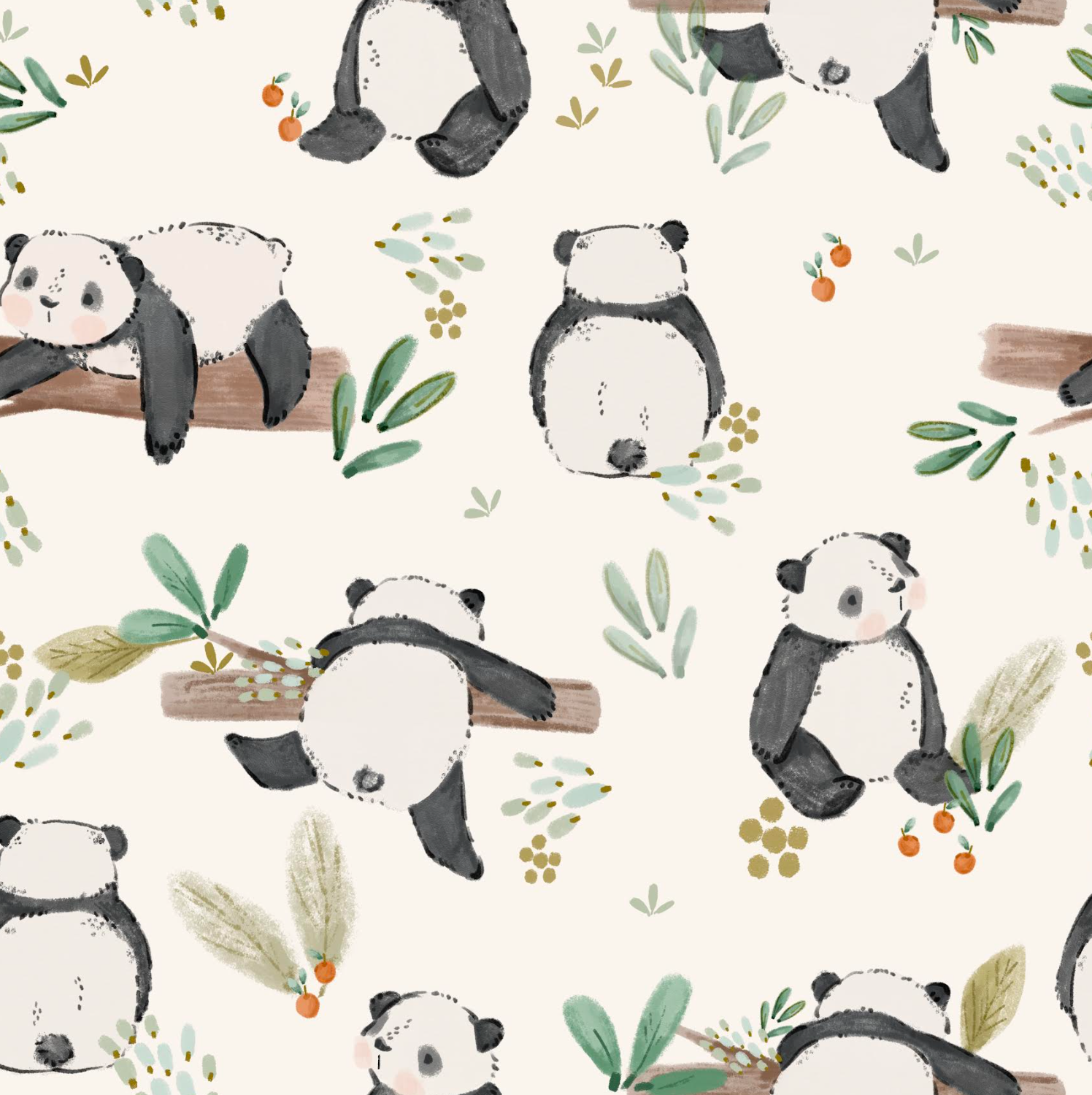 Panda Pals Day to Night Romper Luxe Edition | Cotton Bamboo Blend