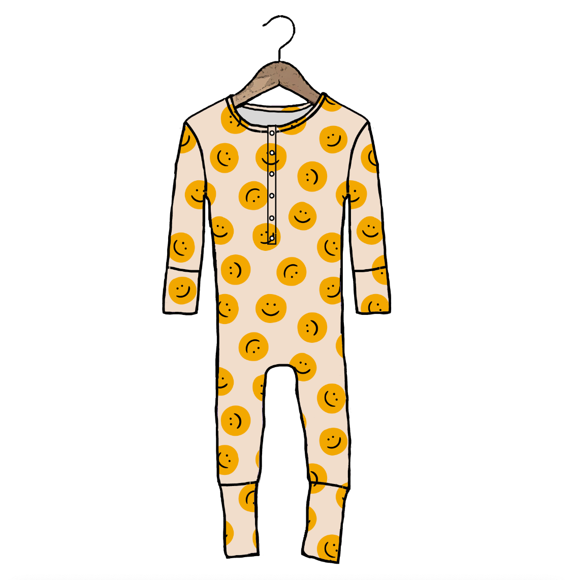Happy & You Know It At Your Leisure Snap Down Adult Romper Luxe Edition | Cotton Bamboo Blend