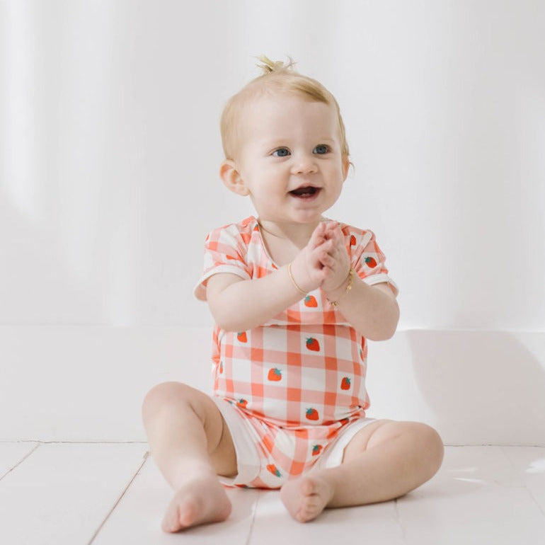 Strawberry Shortcake Shorty Romper